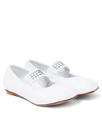 Ballerinas mit Leder | MM6 Maison Margiela Kids