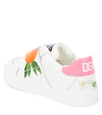 Sneakers in pelle con stampa | Dolce&Gabbana Kids