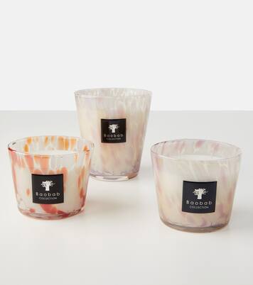 Pearls Coral Small scented candle | Baobab Collection