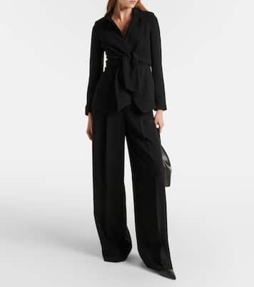 Blazer in cady con cintura | Max Mara