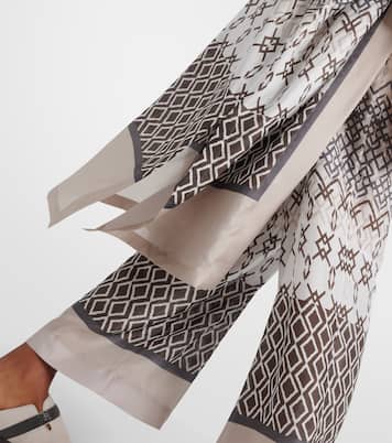 Printed silk robe | Brunello Cucinelli