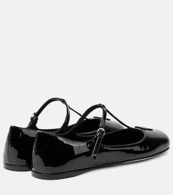 Ballerinas aus Lackleder | Miu Miu