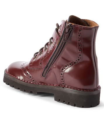 Brushed leather lace-up boots | PèPè