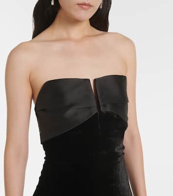 Abito lungo in velluto | Roland Mouret