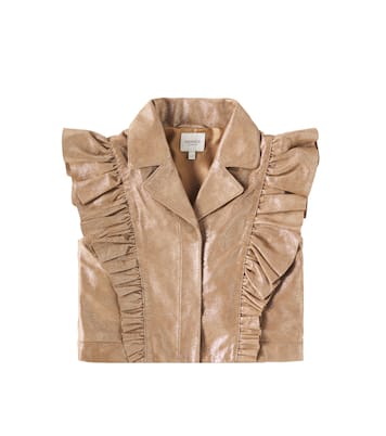 Gilet Piep in pelle metallizzata | Donsje