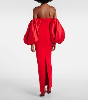 Robe longue Karina en crêpe  | Solace London