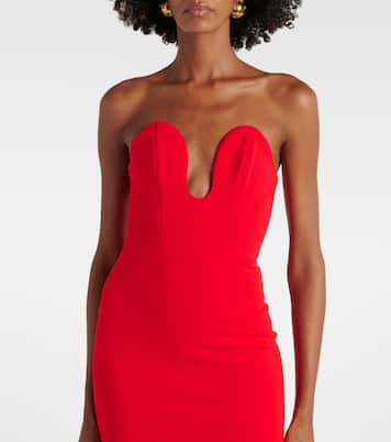 Robe longue Karina en crêpe  | Solace London