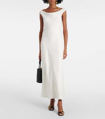 Off-Shoulder-Maxikleid Ilride aus Leinen | Faithfull