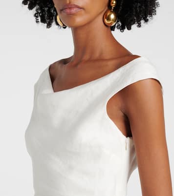 Off-Shoulder-Maxikleid Ilride aus Leinen | Faithfull