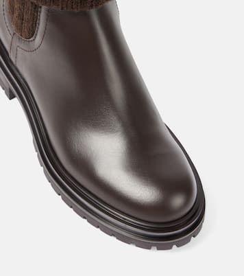 Tenney leather Chelsea boots | Gianvito Rossi