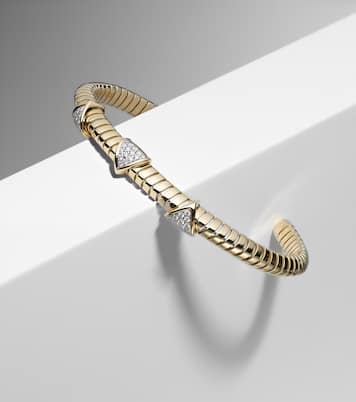 Bracelet Trisolina 3 Station en or 18 ct et diamants | Marina B