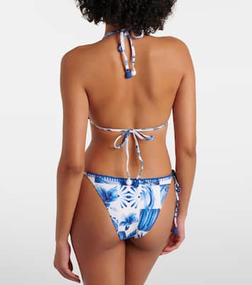 Top bikini a triangolo con stampa | Farm Rio