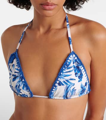 Top bikini a triangolo con stampa | Farm Rio