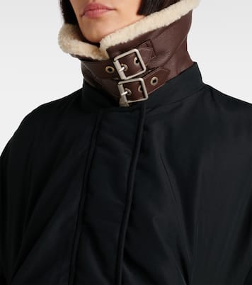 Wattierte Jacke mit Shearling | Loewe