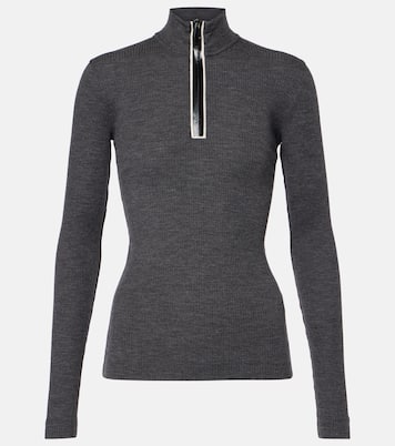 Pullover in maglia di lana a coste | Brunello Cucinelli