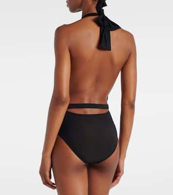 Costume intero con scollo all’americana | Balmain