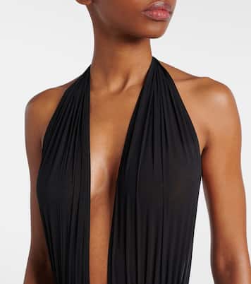 Costume intero con scollo all’americana | Balmain