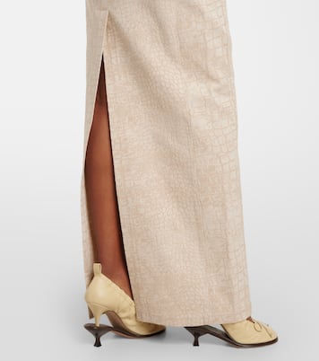Robe longue De-Nîmes en coton embossé | Jacquemus