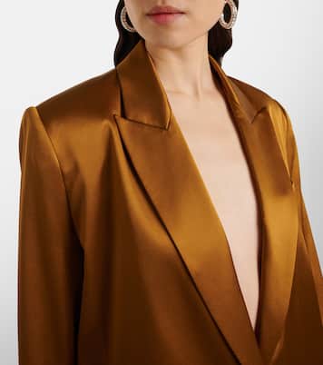 Blazer oversize in raso di seta | The Sei