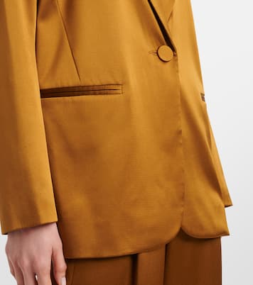 Blazer oversize in raso di seta | The Sei