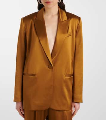 Blazer oversize in raso di seta | The Sei
