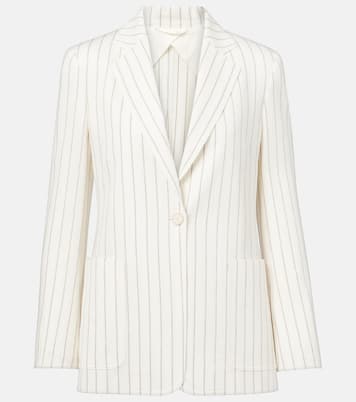 Blazer Jadi rayé en coton et lin | Max Mara
