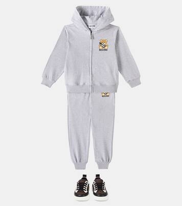 Cotton hoodie and sweatpants set | Moschino Kids