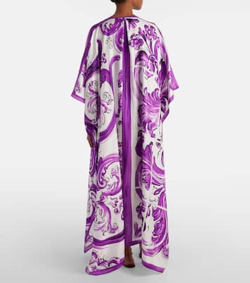 Abito mare Majolica in twill di seta | Dolce&Gabbana