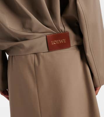 Giacca blouson in twill di cotone e seta | Loewe