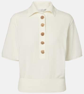 Sundial Shell cotton-blend top | Christopher Esber
