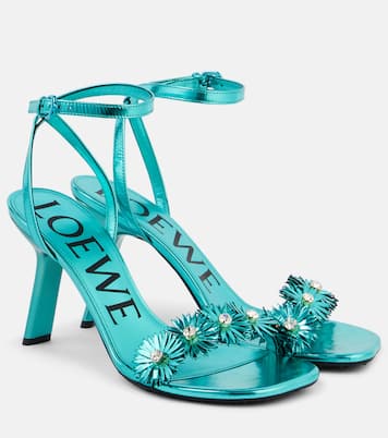 Sandalias Paula's Ibiza Petal Flower de piel | Loewe