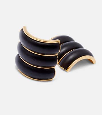 Wood clip-on earrings | Alaïa