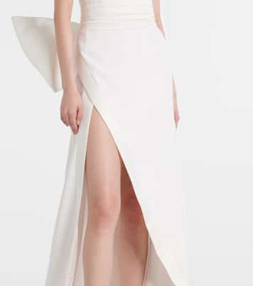 Bridal Nefertiti bow-detail satin gown | The New Arrivals Ilkyaz Ozel