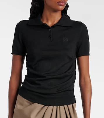 Cashmere and silk polo shirt | Loewe