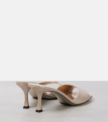 Skye 70 metallic leather mules | Jimmy Choo