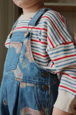 Mani striped cotton sweatshirt | Konges Sløjd