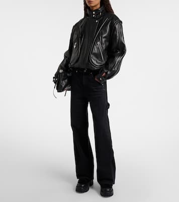 Bottes après-ski en cuir et shearling | Hogan