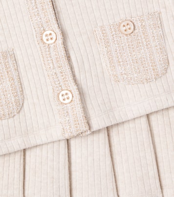 Ribbed-knit cardigan and skirt set | Patachou