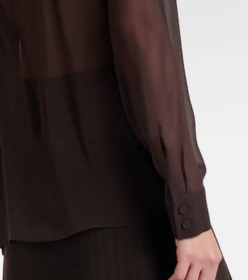 Shildon tie-neck silk blouse | Gabriela Hearst