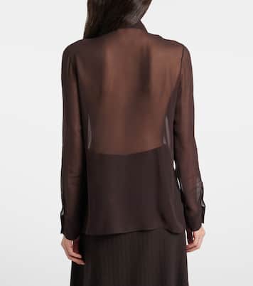 Shildon tie-neck silk blouse | Gabriela Hearst