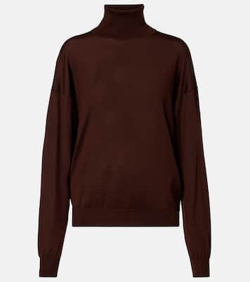 羊毛、羊绒与真丝高领毛衣 | Saint Laurent