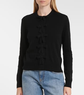 Bow-detail cashmere cardigan | Jardin des Orangers
