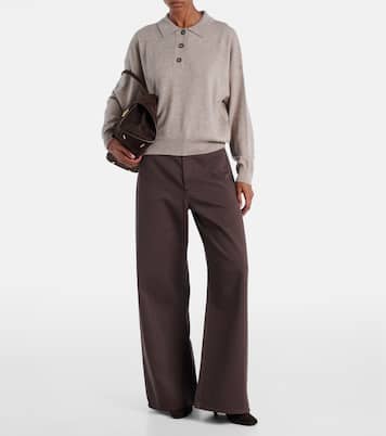 Wool and cashmere polo sweater | Jardin des Orangers