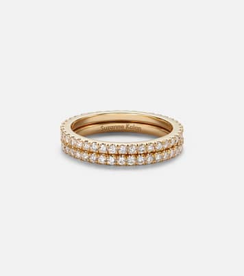 Midi 18kt gold tech ring jackets with diamonds | Suzanne Kalan
