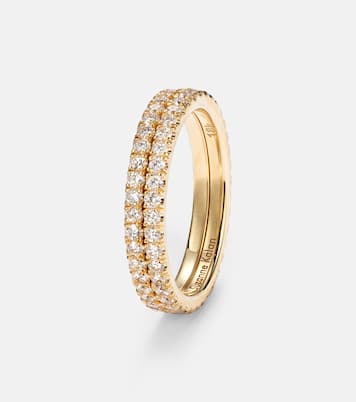 Midi 18kt gold tech ring jackets with diamonds | Suzanne Kalan
