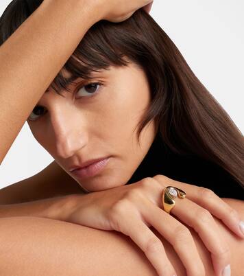 Golden Strada 18kt gold ring with diamonds | Yeprem