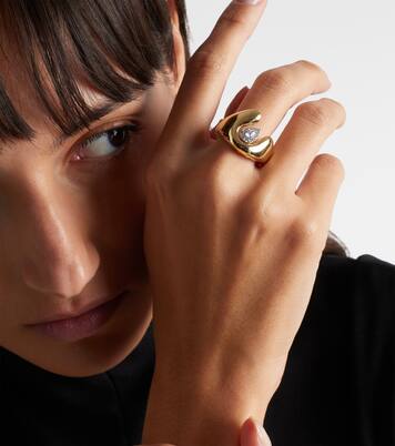Golden Strada 18kt gold ring with diamonds | Yeprem
