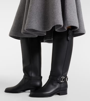 Dianouchette leather biker boots | Christian Louboutin