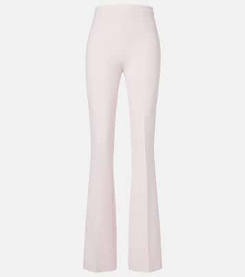 Alexa high-rise crêpe flared pants | Safiyaa