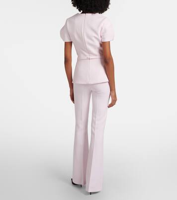 Alexa high-rise crêpe flared pants | Safiyaa